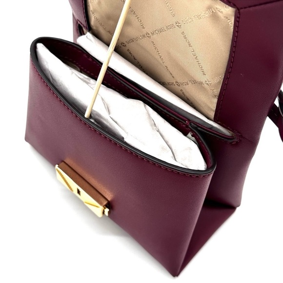 Michael Kors Cece Small Shoulder Bag Dark Cherry (NWT) - Picture 9 of 13